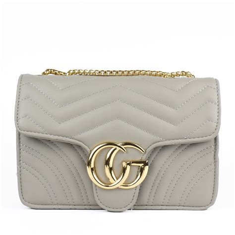 grey Gucci marmont bag